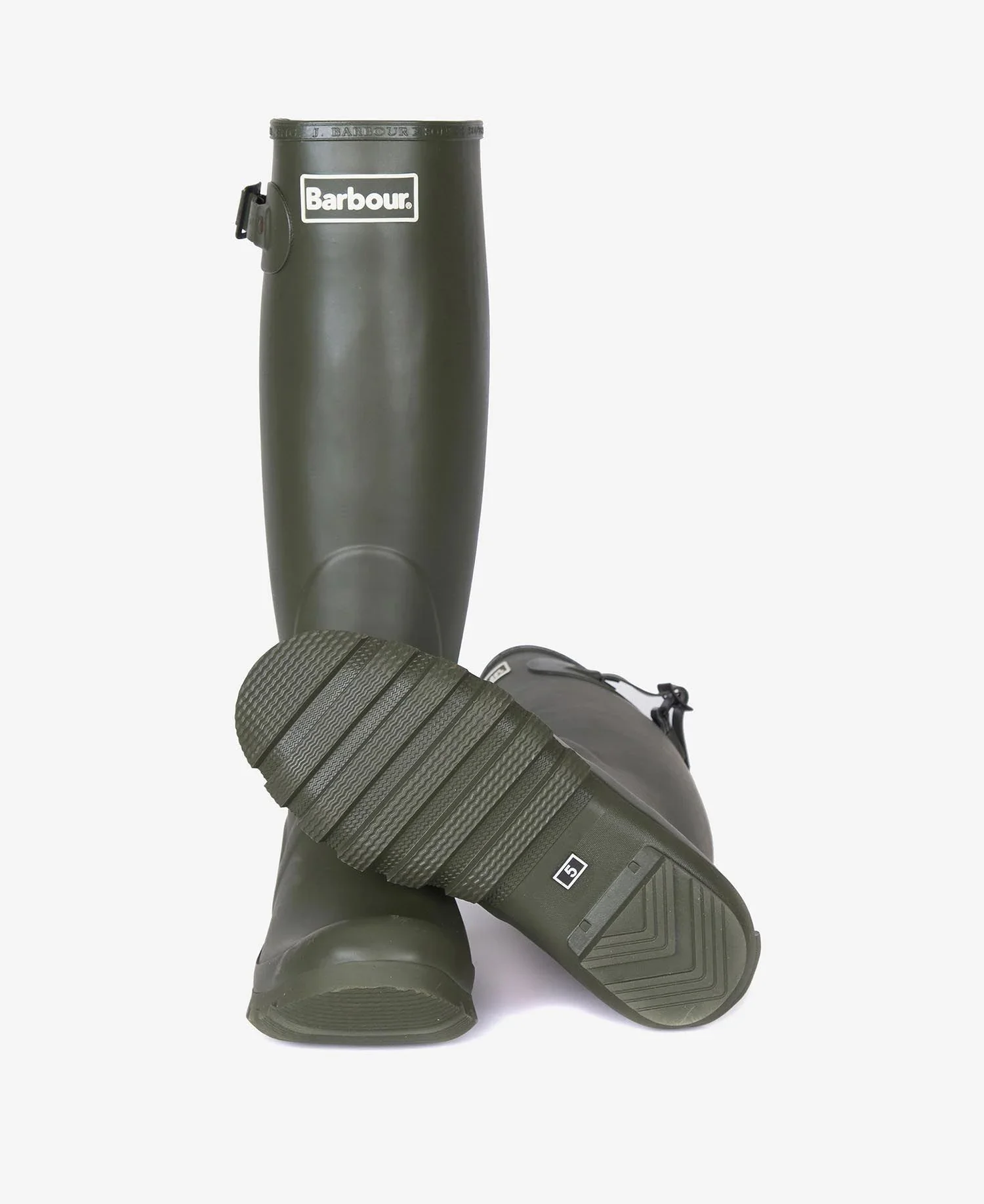 Barbour Bede Wellington in Olive - Image 3